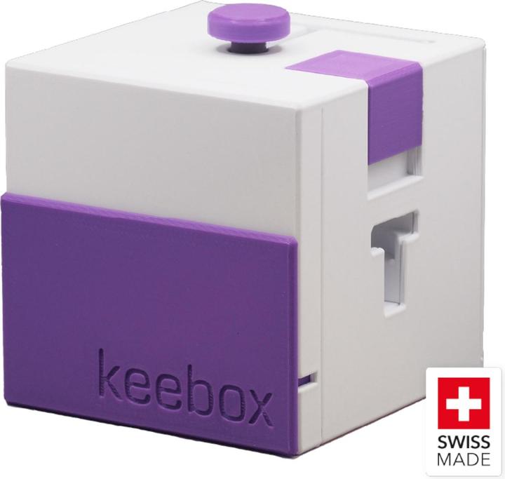 Actual product image Keebox purple - Rätselbox / Rätselspiel (German)