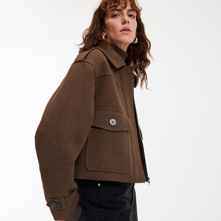 Immagine prodotto La Redoute Collections Kurze Bikerjacke mit Reissverschluss (38)