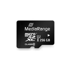 Thumbnail - MediaRange MEMORY MICRO SDXC UHS-1/W/ADAPTER MR946 (256 GB, microSDXC, U1, UHS-I), Speicherkarte, Schwarz
