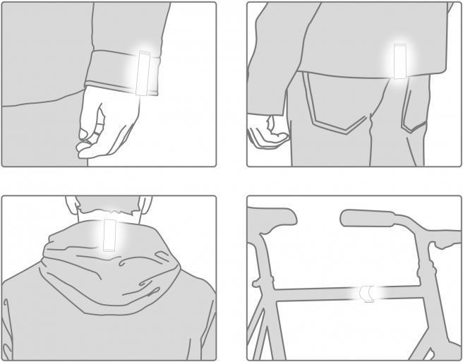 Actual product image Bookman Clip-On Reflectors