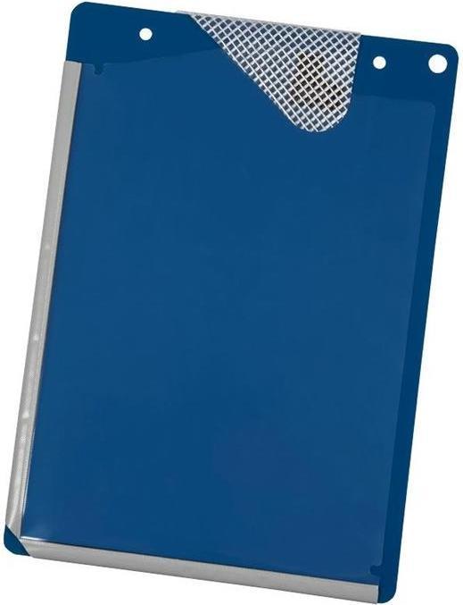 Eichner Tasca per applicatore in PVC con ripiegamento dei bordi DIN A4 blu (A4, 10 Pezzo/i)