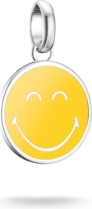 Immagine prodotto Thomas Sabo Smiley World Calm Charm-Anhänger Connect Silber (925 Argento, Smalto)