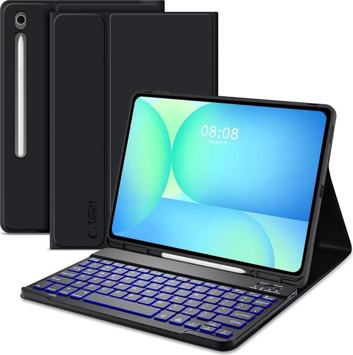 Tech-Protect SC Pen + Tastaturhülle für Samsung Galaxy Tab S10 FE+ 13.1 X620 / X626B - Schwarz