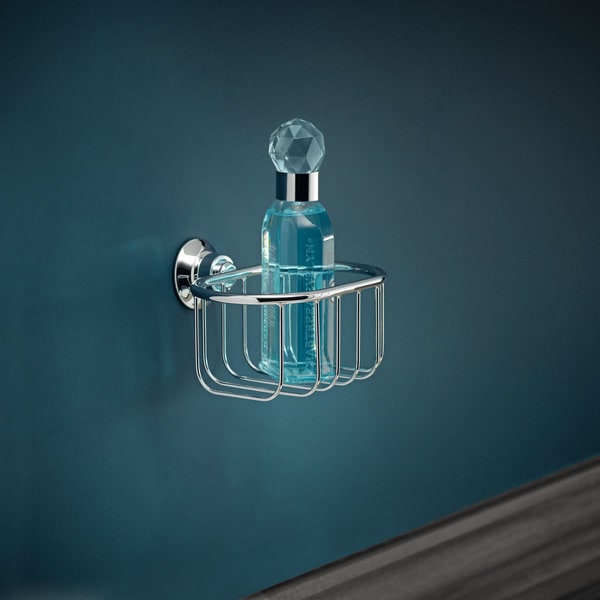 Produktbild hansgrohe Seifenkorb AXOR MONTREUX Wandmontage brushed black chrome