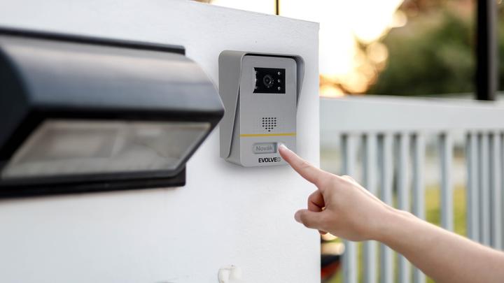 Actual product image Evolveo DoorPhone AP1-2 black / Wired video door intercom with application (App, Cable)