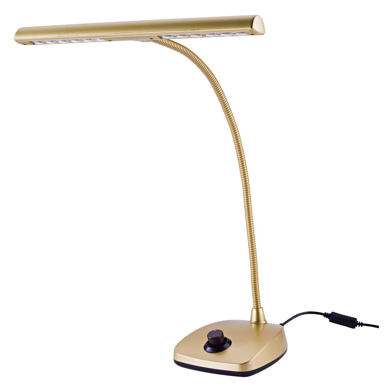 K&M 12298 Led Pianoleuchte, Tasteninstrument Zubehör, Gold
