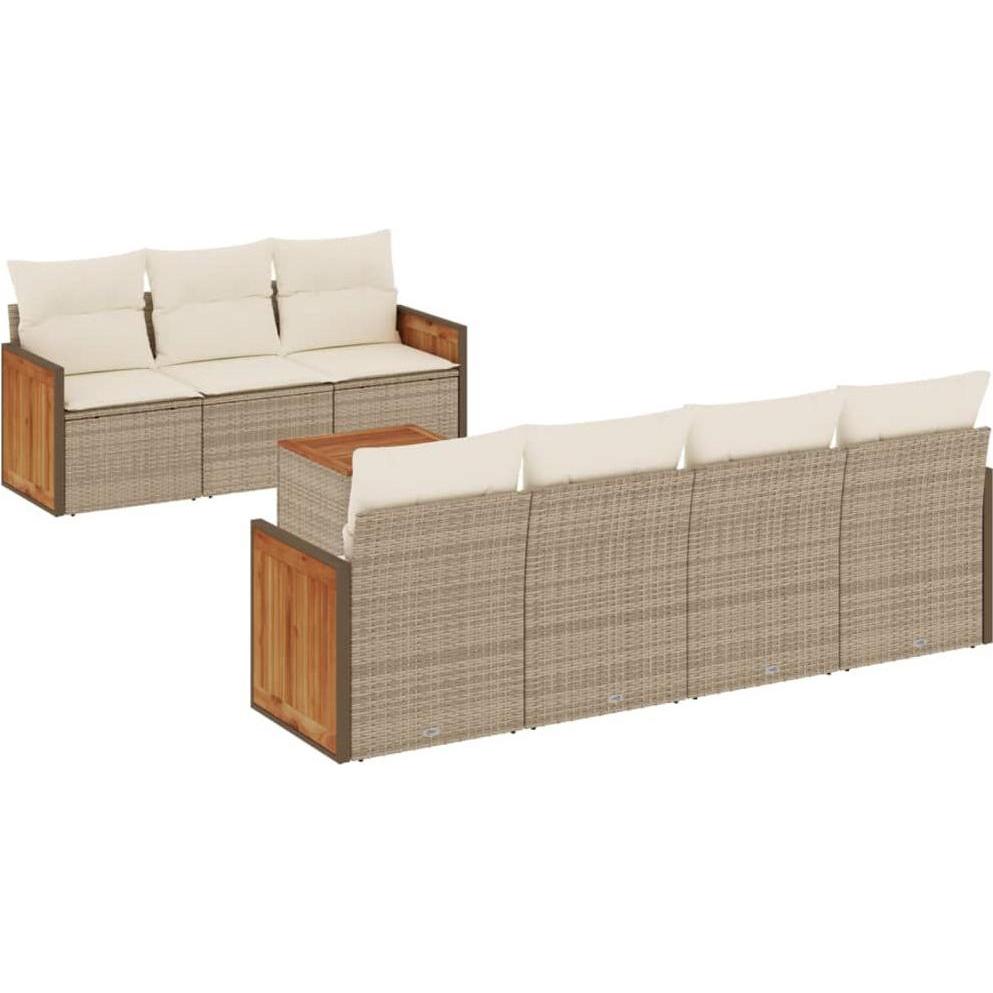 VidaXL, Gartenlounge, 10-tlg. Garten-Lounge-Set mit Kissen