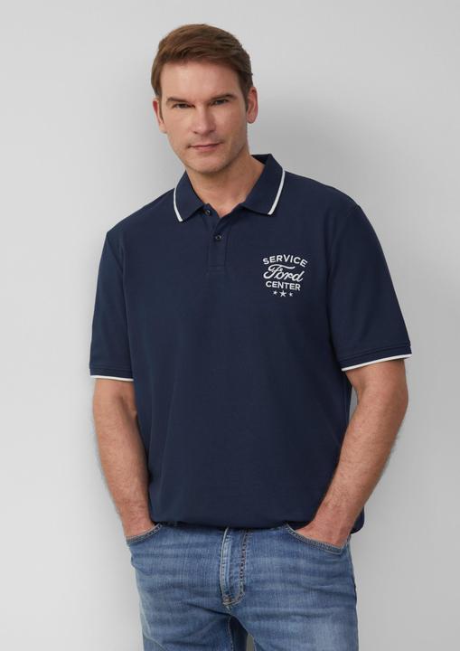 Immagine prodotto S.Oliver Polo-Shirt Poloshirt aus Piqué mit Stickerei und Ford®-Artwork (XXL)