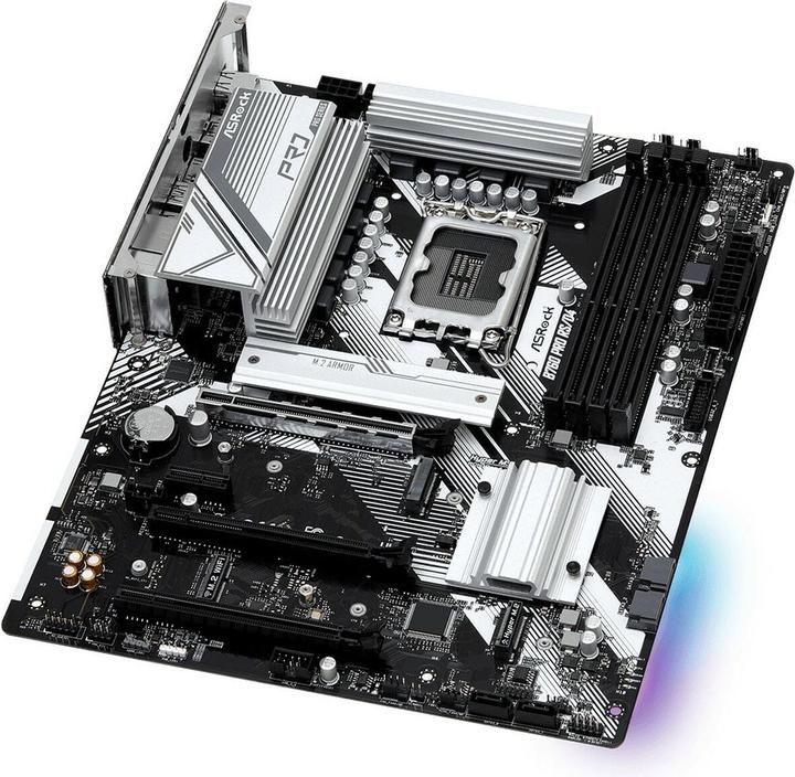 Actual product image AsRock MB Intel 1700 B760 PRO RS/D4 (LGA 1700, Intel B760, ATX)