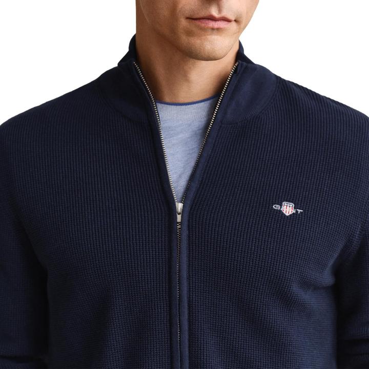 Produktbild GANT Micro Textured Cotton Zip Cardigan (XXL)