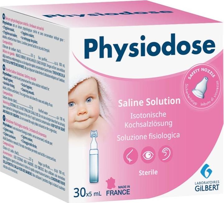Actual product image Physiodose Physiological saline solution (30 Piece)