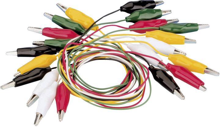 Voltcraft Schnellverbindungs-Kroko-Set 280 mm/0.1 mm² (0.28 m)