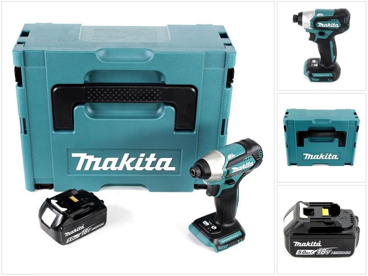 Makita DTD 155 RT1 18 V Brushless Li-Ion Akku Schlag Schrauber im Makpac + 1 x BL1850 5,0 Ah Akku - (Akkubetrieb)