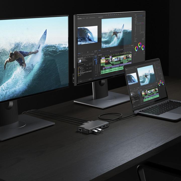 Actual product image Alogic Docking Station Universal Triple DV3 (USB-C)