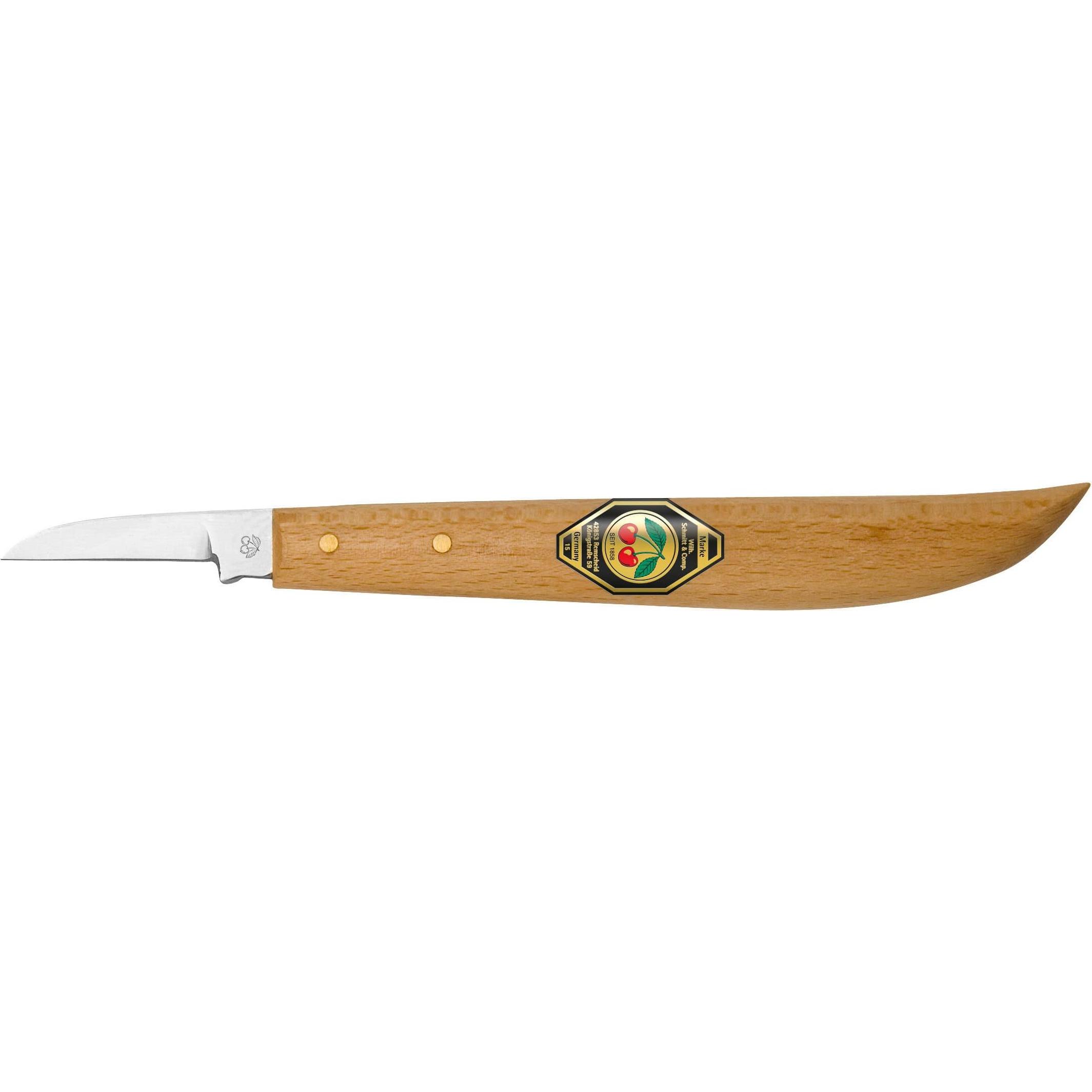 Kirschen Kerbschnitzmesser, Küchenmesser, Braun