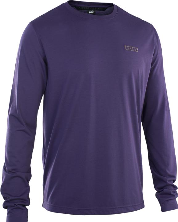 Actual product image ION Bike Tee S Logo LS DR men - dark-purple (54, XL)