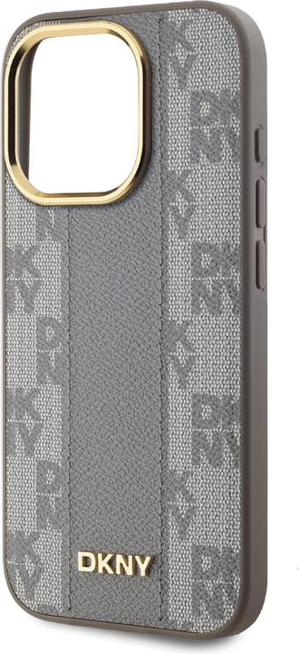 Image du produit DKNY checkered Motif PU Leather Case pour Apple pour iPhone 15 Pro - beige (Apple iPhone 15 Pro)