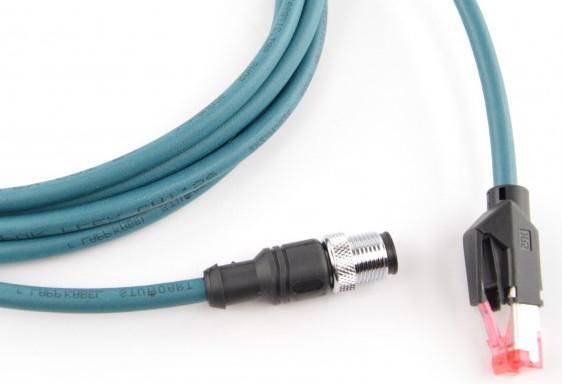 Datalogic CAB-ETH-M03 M12-IP67 3m bleu Câble réseau