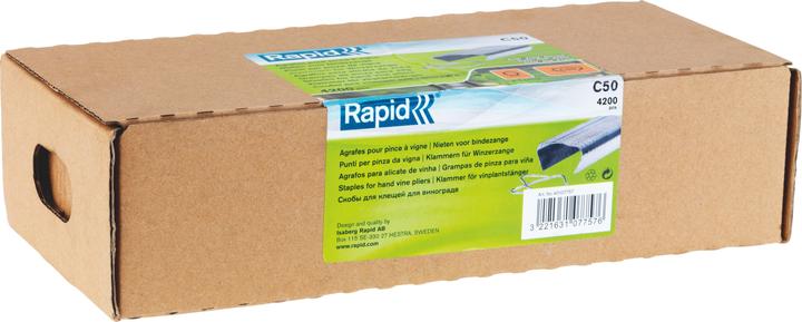 Image du produit Rapid C50 Agrafes annulaires Acier 4.200 pièces (4200x)