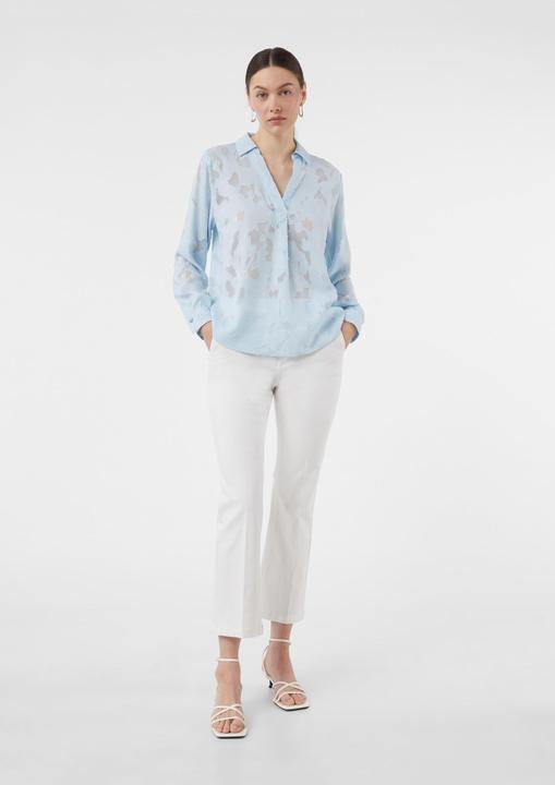 Produktbild Comma Bluse Semitransparente Jacquard-Bluse im Relaxed Fit (38)