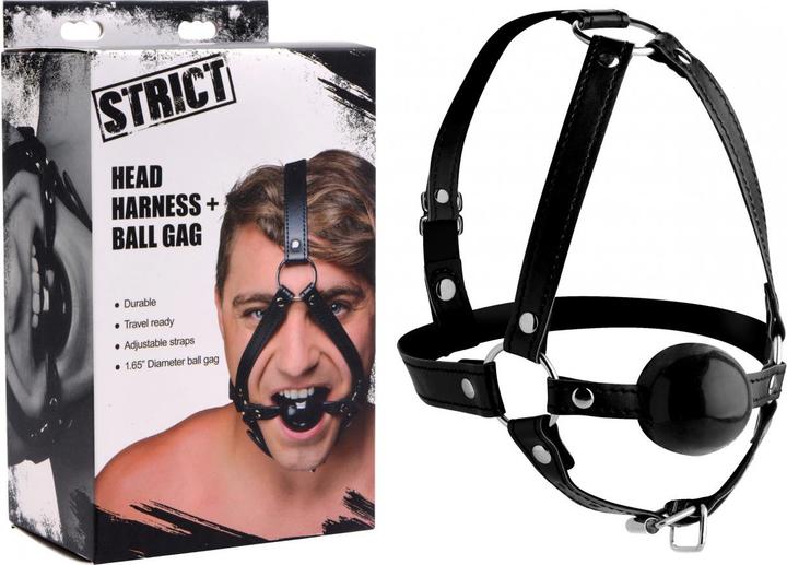 Immagine prodotto XR Brands Head Harness + Ball Gag