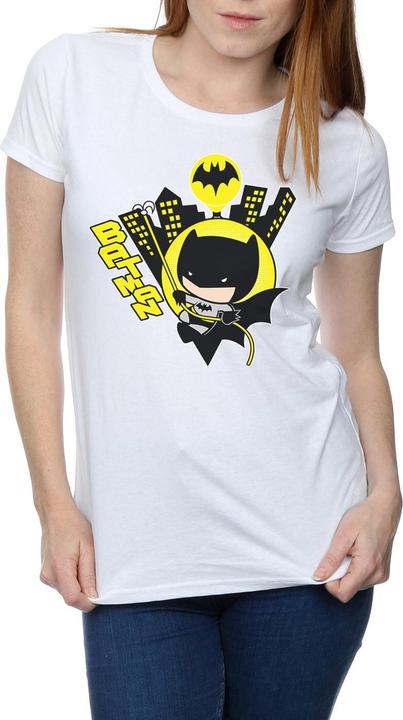 Actual product image Womens/Ladies Chibi Batman Swinging Cotton T-Shirt (M)