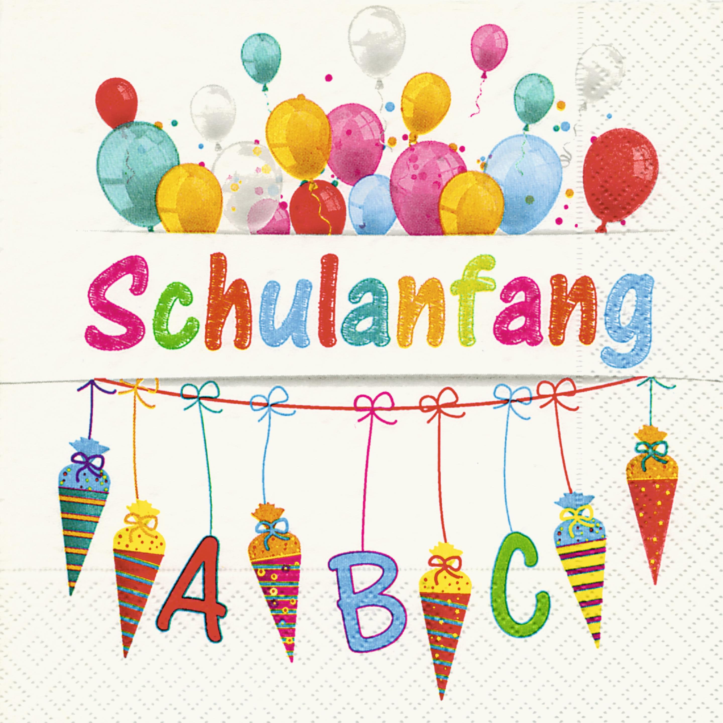 Idena, Servietten, Servietten 33x33cm Schule FSC-Mix (20 x, 33 x 33 cm)