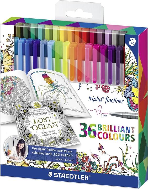 Staedtler Triplus Johanna Basford Edition (Multicolore, 36 x)