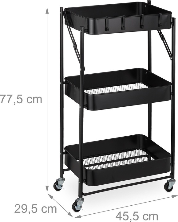 Immagine prodotto Relaxdays carrello su ruote