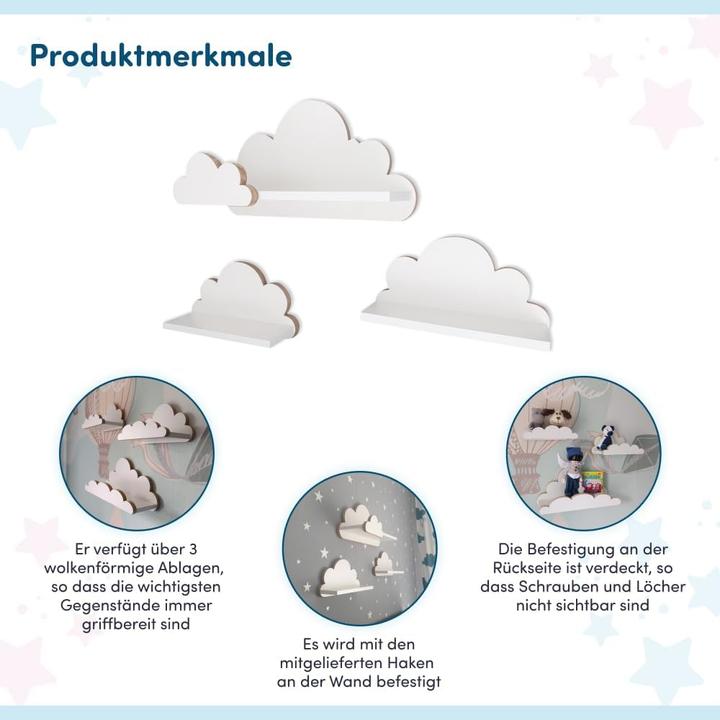 Produktbild Moliland Wolkenregal Set, Laguna