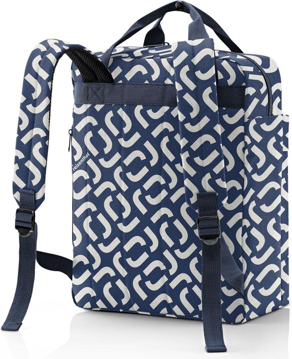 Productafbeelding reisenthel Rugzak Allday M Handtekening Marineblauw/Wit (15 l)
