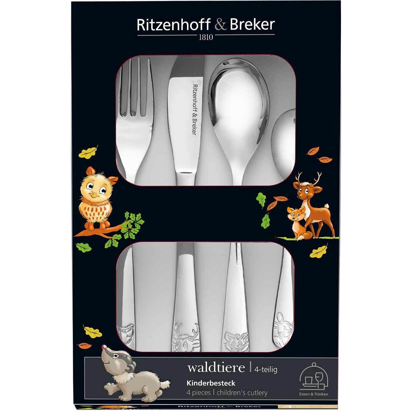 Thumbnail - Ritzenhoff & Breker, Kindergeschirr + Kinderbesteck, Waldtiere