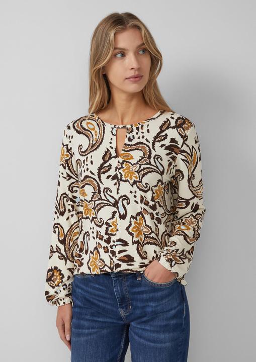 Immagine prodotto s.Oliver T-Shirt Gemusterte Bluse im Relaxed Fit (38)