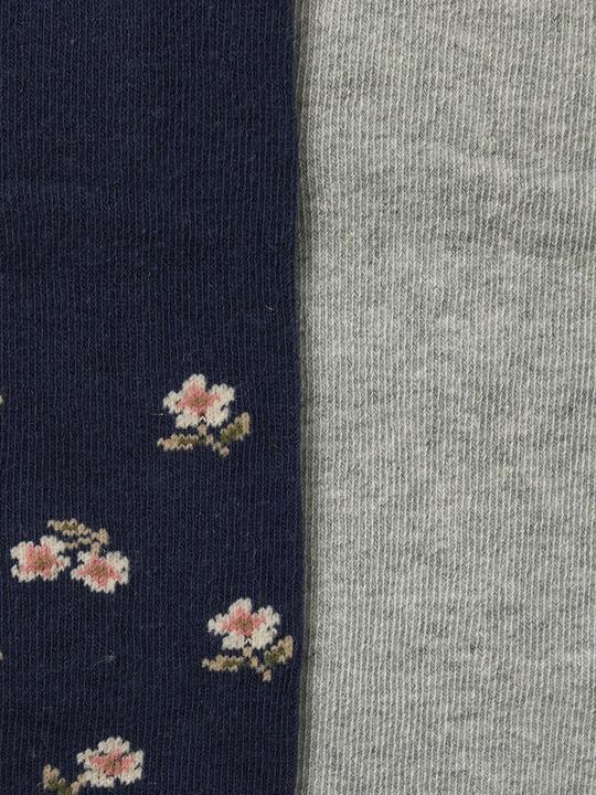Produktbild Vertbaudet 2er-Pack Baby Mädchen Strumpfhosen, uni und mit Blumenmuster (2er Pack, 18)