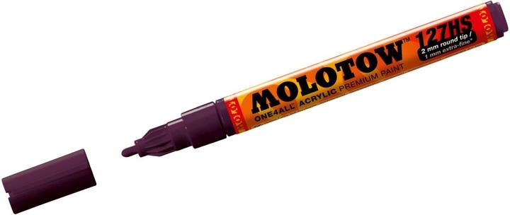 Actual product image Molotow Permanent marker One4All 127 HS refillable 2mm purple-violet (Purple violet, 2 mm, 1 x)