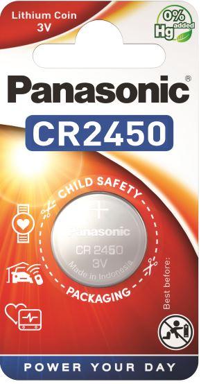 Actual product image Panasonic Lithium Power CR2450 (1 pcs., CR2450, 620 mAh)