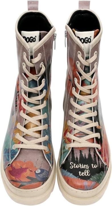 Actual product image Dogo Vegan Leather Multicolor Zip Boots (36)