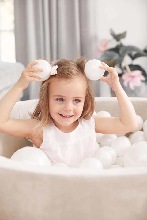 Image du produit Kidkii Piscine à balles Oval light grey (150 balles )