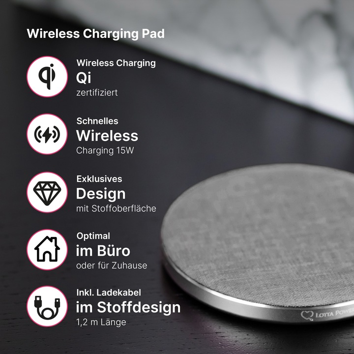 Image du produit Lotta Power Pad sans fil (15 W)