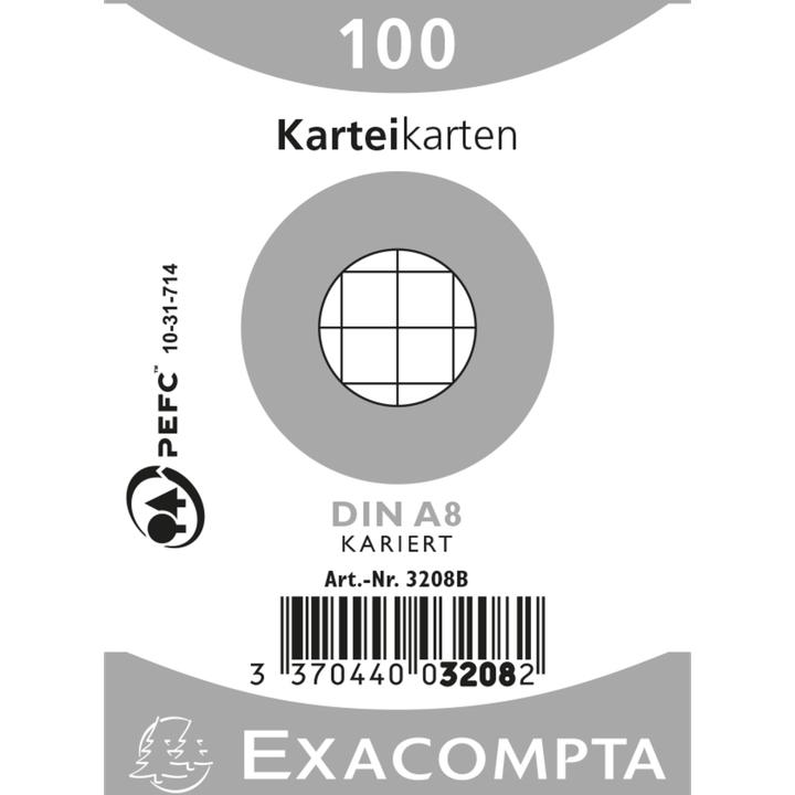 Actual product image Exacompta Index cards A8 (55 x 74 mm, 100x, 205 g/m²)