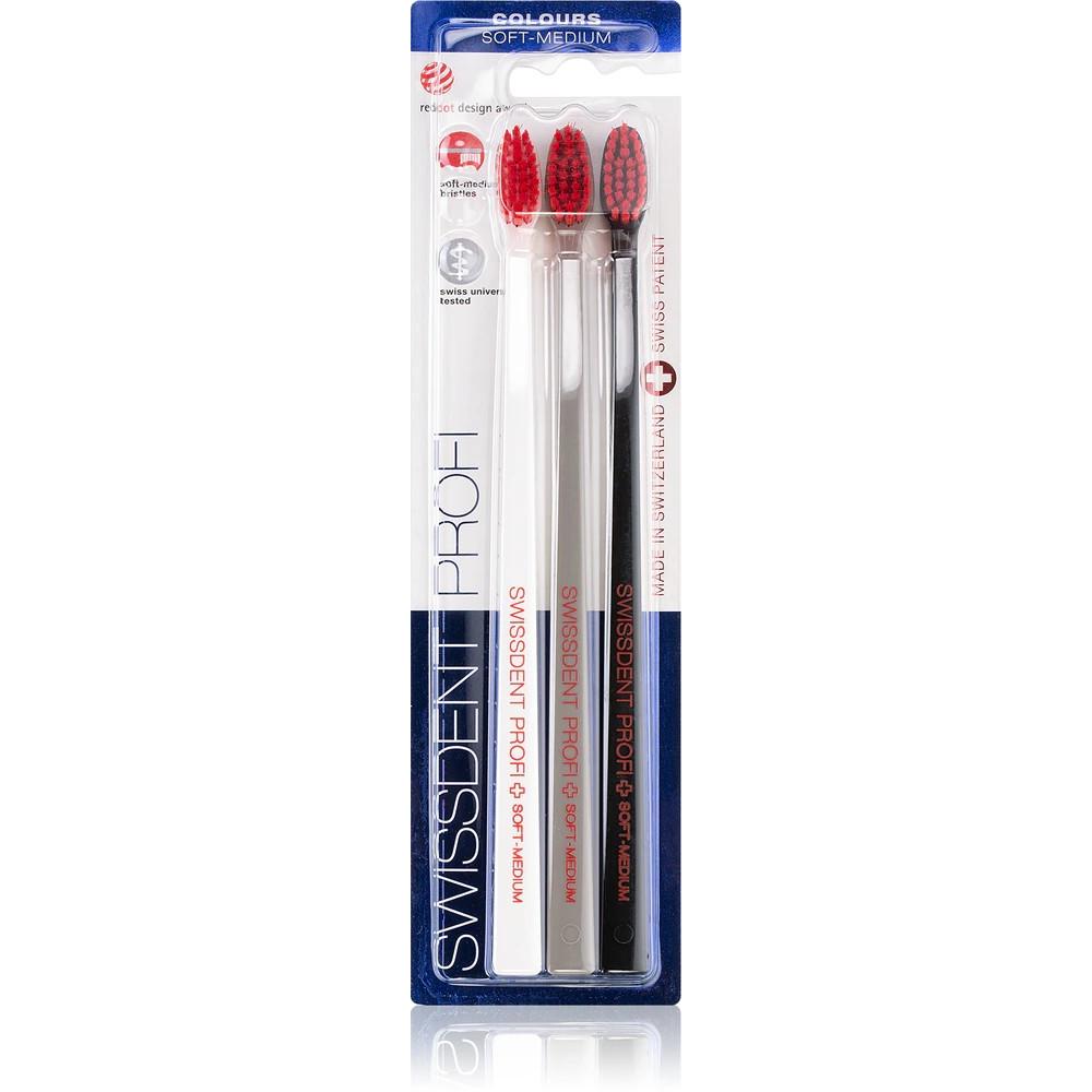 Swissdent Profi Colours Trio (Weich, 3x) (Colours Trio)