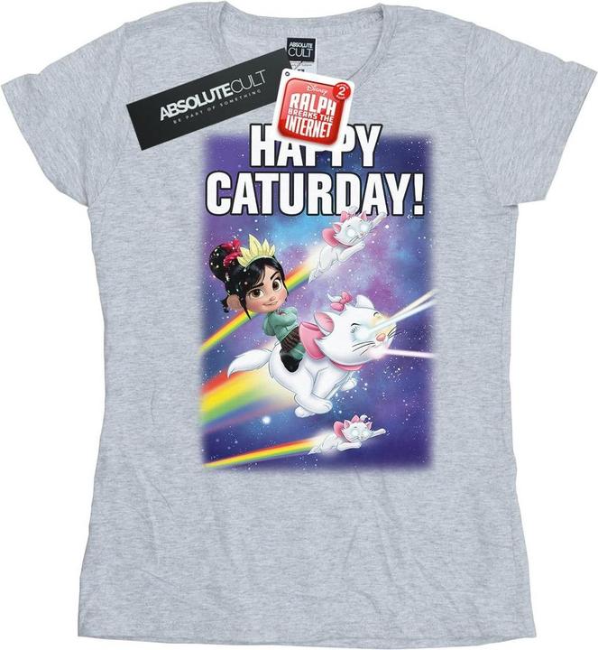 Immagine prodotto Disney Wreck It Ralph Happy Caturday Maglietta Donna (XL)
