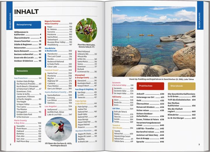 Image du produit Reiseführer Kalifornien (Allemand, Alexis Averbuck, Alison Bing, Anita Isalska, Ashley Harrell, Celeste Brash, Julie Tremaine, Ryan Ver Berkmoes, Wendy Yanagihara, 2024)