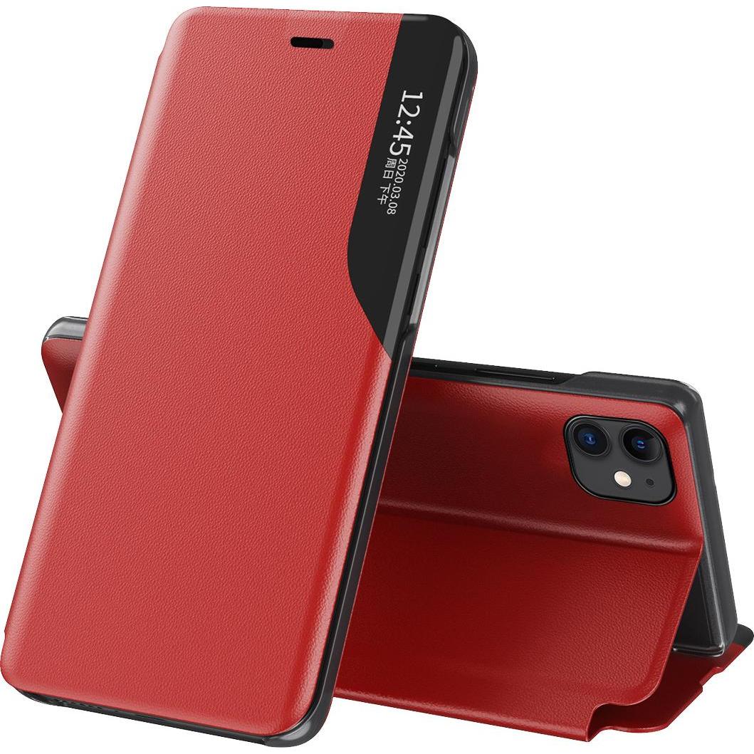 Hurtel Custodia in ecopelle View Case elegante custodia tipo libreria con cavalletto per iPhone 13 mini ros (Apple iPhone 13 mini), Cover smartphone, 