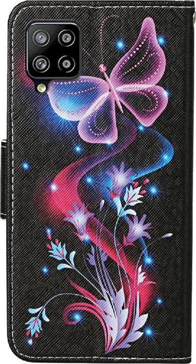 Actual product image Cover-Discount Galaxy A22 4G - leather case butterfly black (Samsung Galaxy A22)