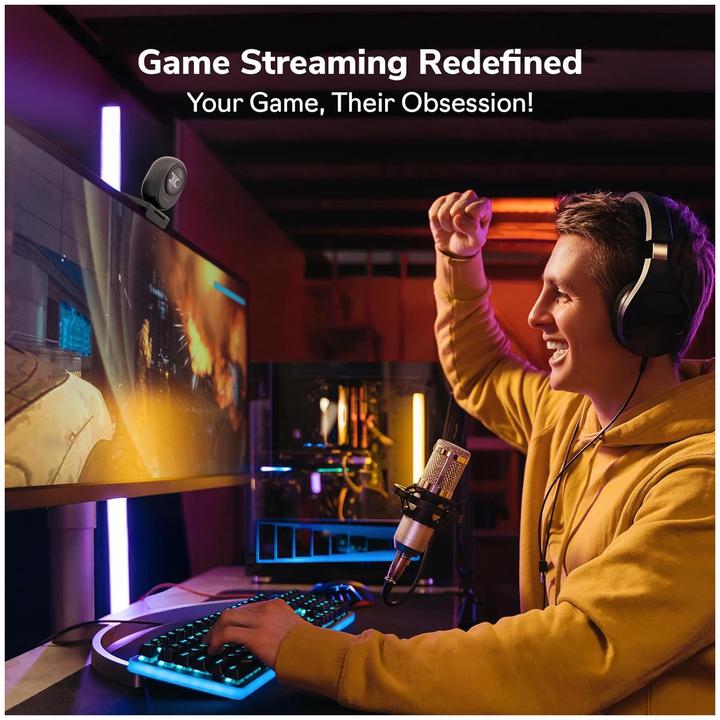 Productafbeelding EMeet Piko Webcam 4K Dual-Camera AI με 3 Μικρόφωνο και 3 Modes Ήχου για Streaming, Εργασία και Δημιο