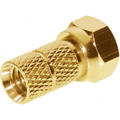Shiverpeaks -BASIC-S--F-Stecker 6,0, vergoldet, mit grosser Mutter, Antennenkabel