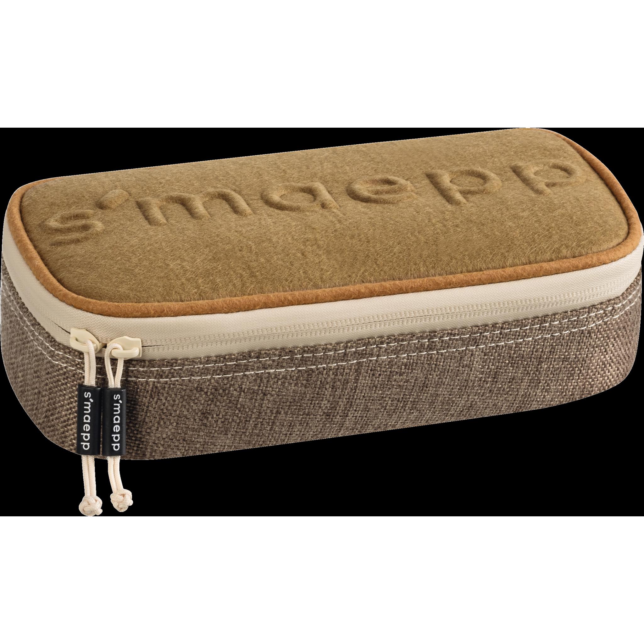 Brunnen, Etui, Schlampermäppchen s'maepp XL braun, 22,0 x 11,0 cm
