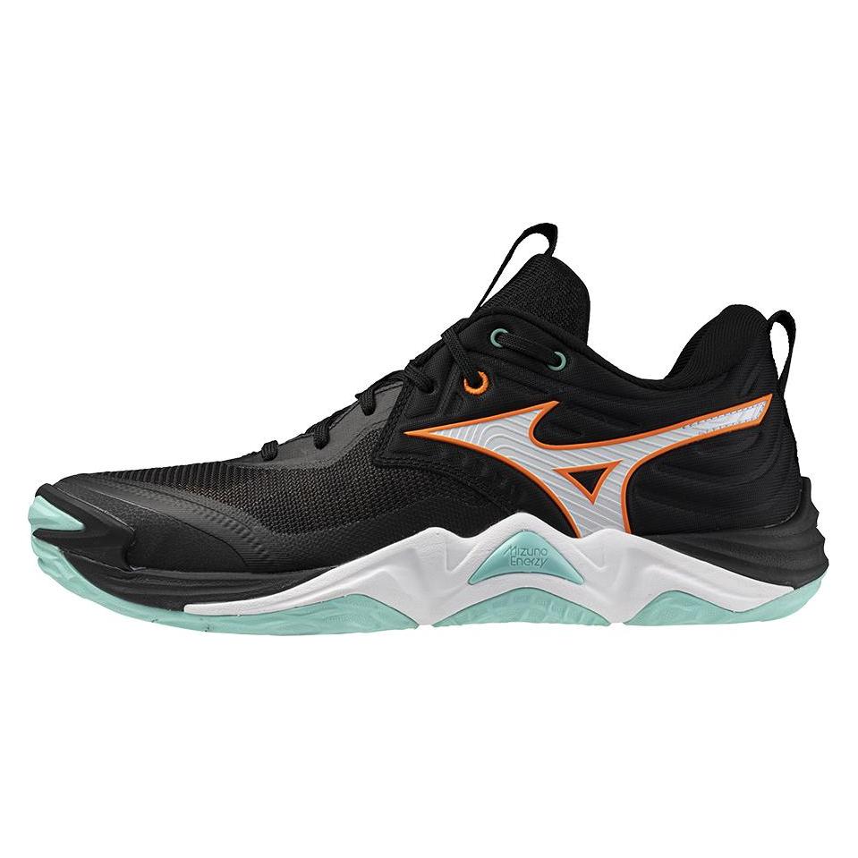 Mizuno, Unisex, Hallenschuhe, Wave Momentum Elite (46.5), Schwarz