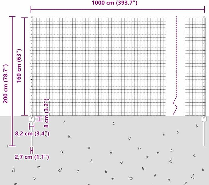 Produktbild vidaXL Aussenbarriere